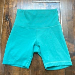 Lululemon biker shorts - teal